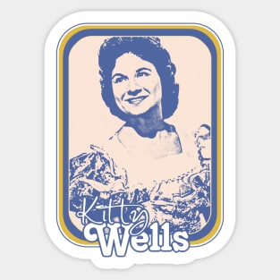 Kitty Wells /// Retro Style Country Artist Fan Design Sticker